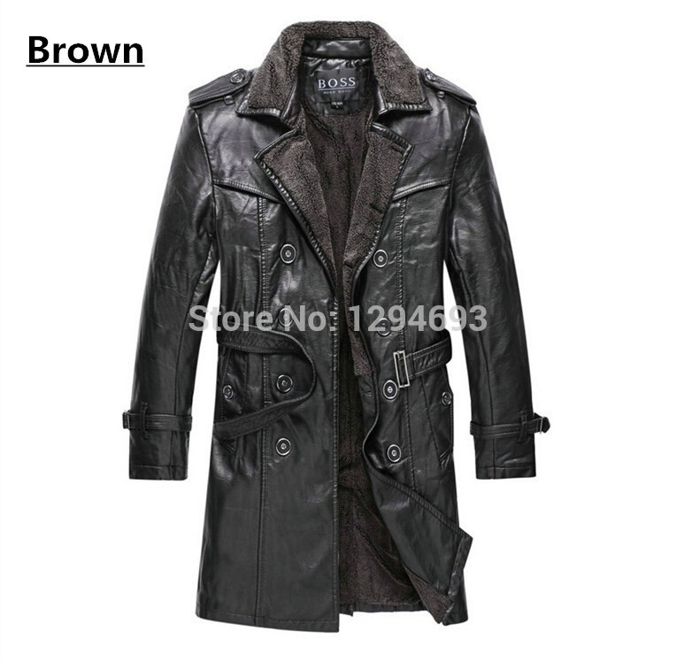  ǰ  ܿ ߿ ū ũ ٶ   Ʈ  & S   Ŷ Ʈ M-XXXL  β/Height quality Men Winter outdoors thicken big size wind leather jacket